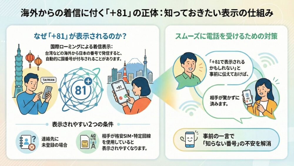 ＋81の正体海外から着信に付く - 「＋81」が付いた電話番号は国際電話！！危ないSMS・着信への対処法も紹介します！