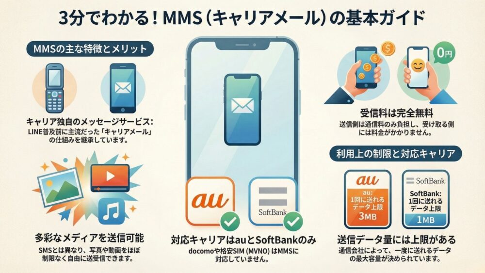 ｍｍｓの基本 1 - iMessage・SMS・MMSは何が違う？特徴や文字数、料金の違いについて