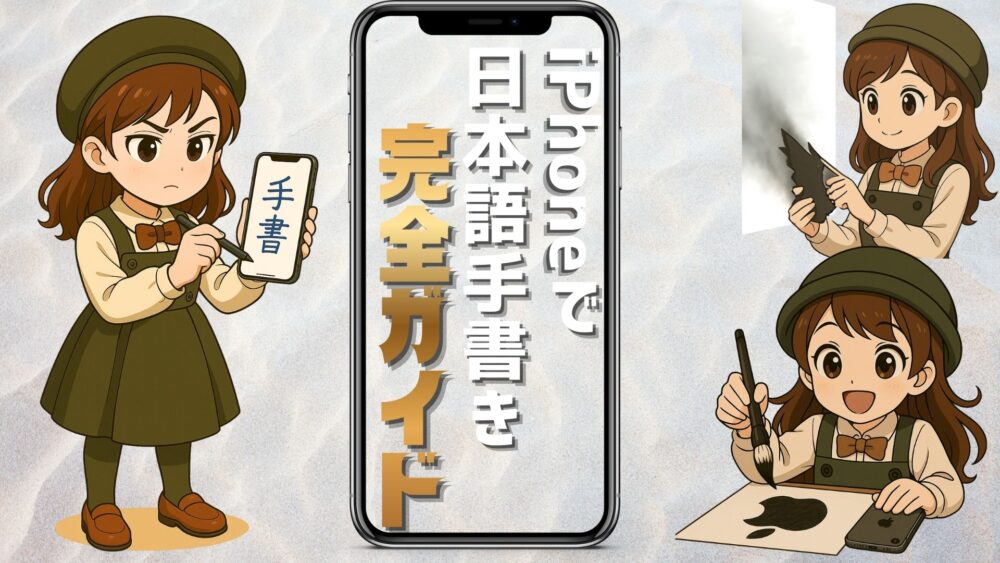 iPhoneで日本語手書き入力