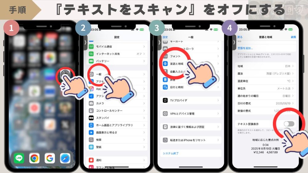 てかｆ； - iPhoneで『コピー』したが『貼りつけ』が出ず『テキストをスキャン』と出てくる原因と対処法