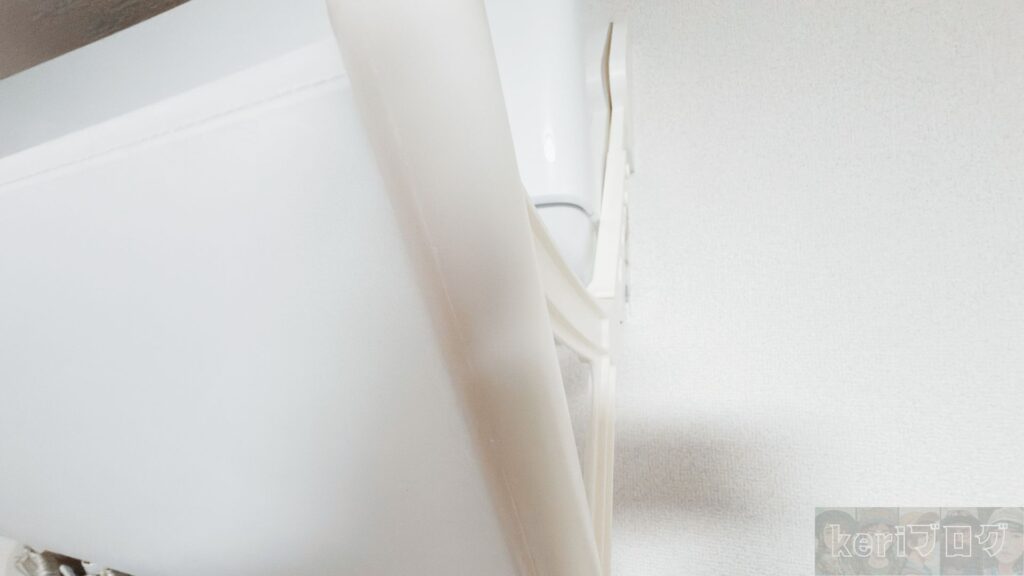 反対側のジョイント部分です。このようにスキマなくはめることもできます。