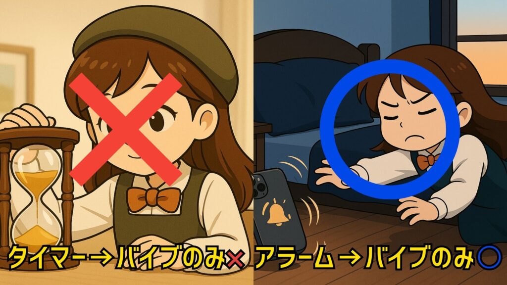 iPhoneタイマー|アラームをバイブのみにする方法はある?できない時の代替策も解説 %E3%81%82%EF%BD%86 1024x576 - iPhoneタイマー|アラームをバイブのみにする方法はある?できない時の代替策も解説