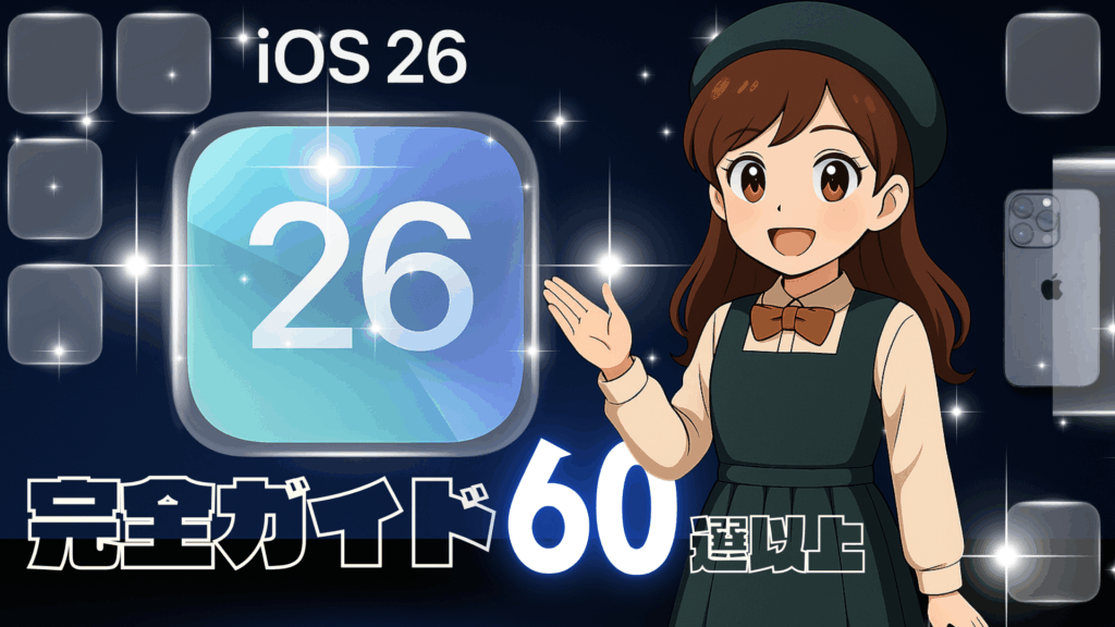 iOS26 アップデート内容完全ガイド60選!|新機能・改善点・注意点を解説 iOS26%E5%BE%B9%E5%BA%95%E8%A7%A3%E8%AA%AC 1024x576 - iOS26 アップデート内容完全ガイド60選!|新機能・改善点・注意点を解説