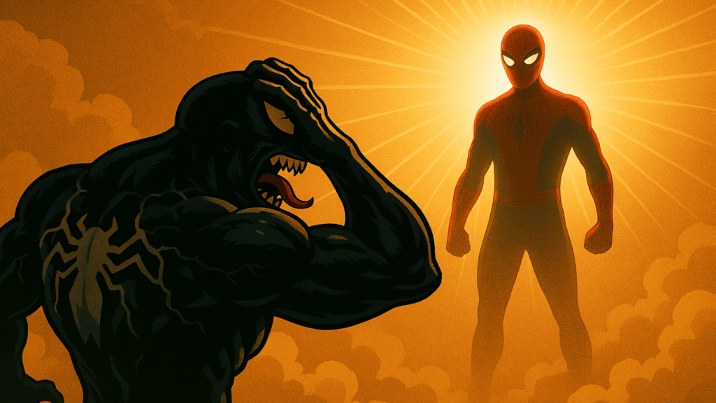 やばいよ！本当にス○イダーマンっぽいよ！敵もヴェ○ムっぽくなってるし、コンテンツポリシー違反だよ！