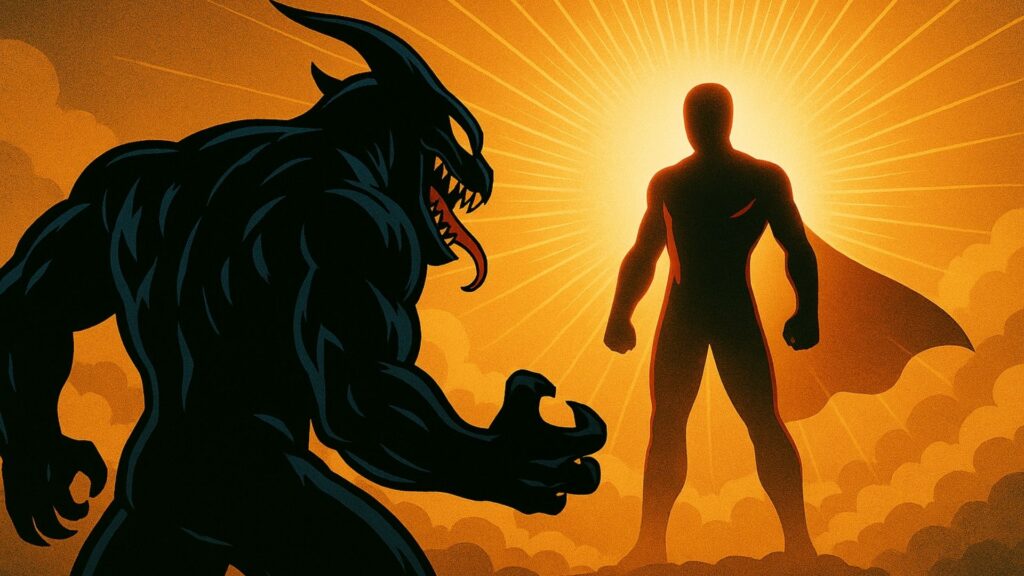 ん？よもやこのシルエットは？ス○イダーマン？