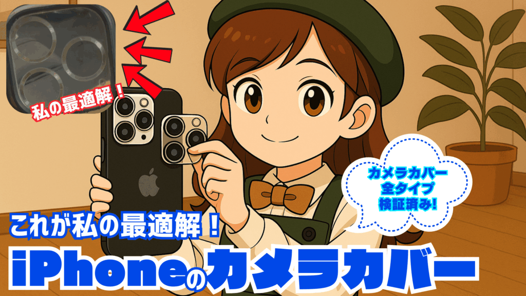 iPhoneのカメラカバーについて全てのタイプを試した筆者が声を大にして言いたいおすすめタイプ