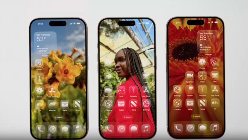 AppleがiOS26のプレゼンで用意したリキッドグラス映像