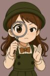magnifying glassで見つめる少女 100x150 - AirDropの使い方100%完全ガイド｜仕組み・必要条件・通信料・NameDropとの違いまで徹底解説