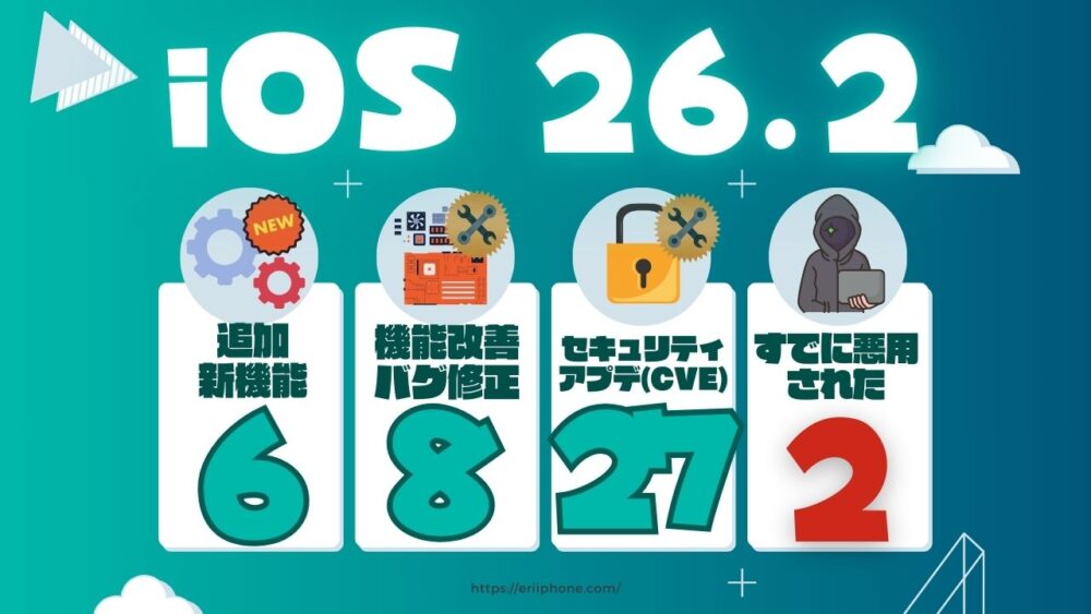 iOS26.2の内容注意点アップデート方法新機能まとめ