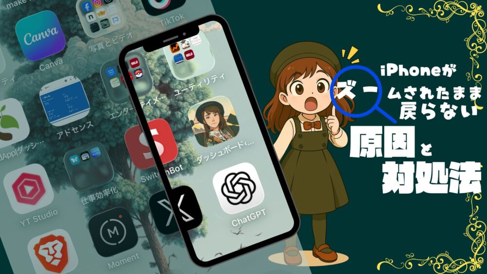 トップ改造 iPhoneが突然ズームになった時の原因と対処法 - トップ改造