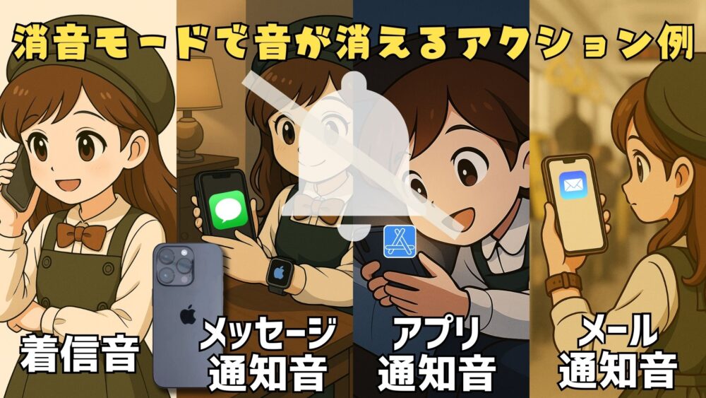 消音モードお１ - 【完全版】iPhoneのベルマークに斜線は何の意味？消し方・解除できない原因まで徹底解説