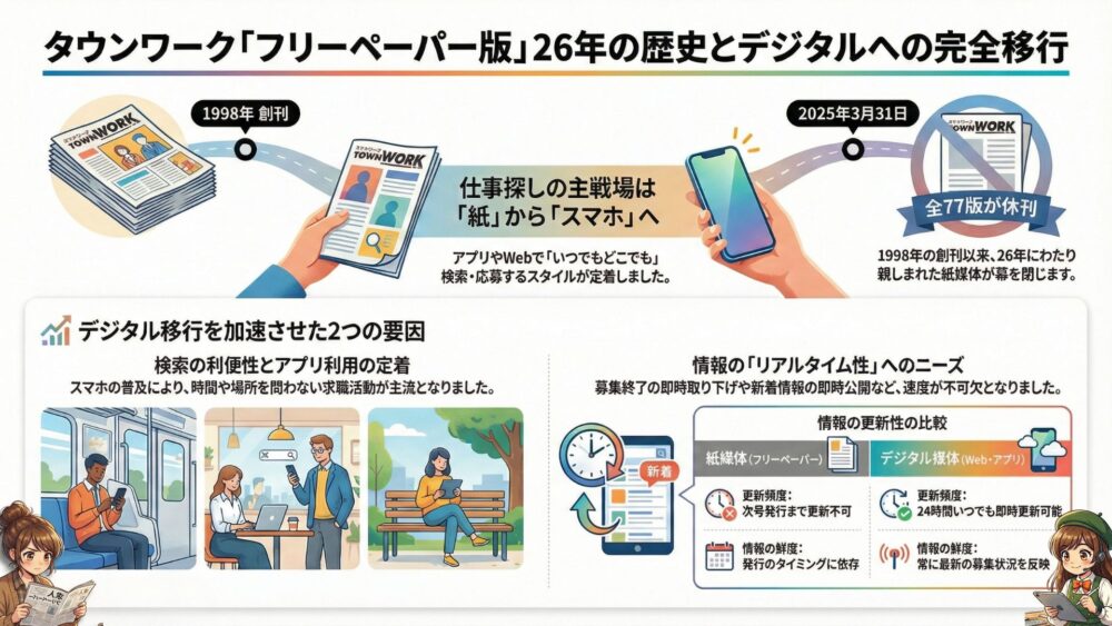 タウンワークのフリーペーパーはなぜ無くなった?休刊の理由と今後の展開を解説 %E3%81%97%E3%81%BE%E3%81%86%E3%81%BE 2 - タウンワークのフリーペーパーはなぜ無くなった?休刊の理由と今後の展開を解説