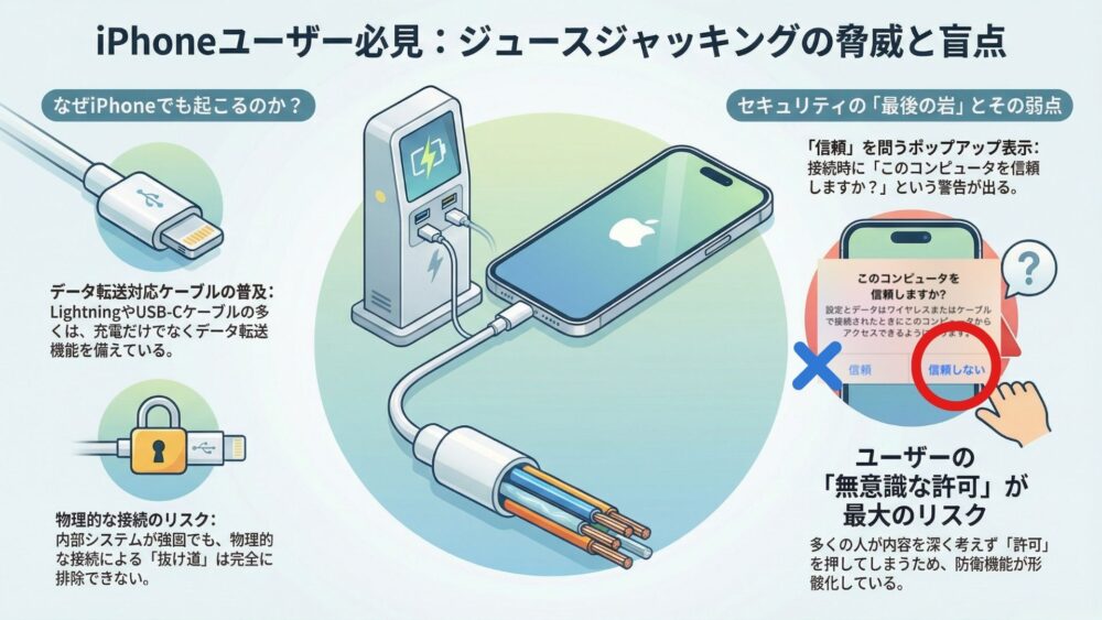 【危険】iPhoneも狙われる!ジュースジャッキングの手口と対策方法 アクセシビリテiPhone 10 - 【危険】iPhoneも狙われる!ジュースジャッキングの手口と対策方法