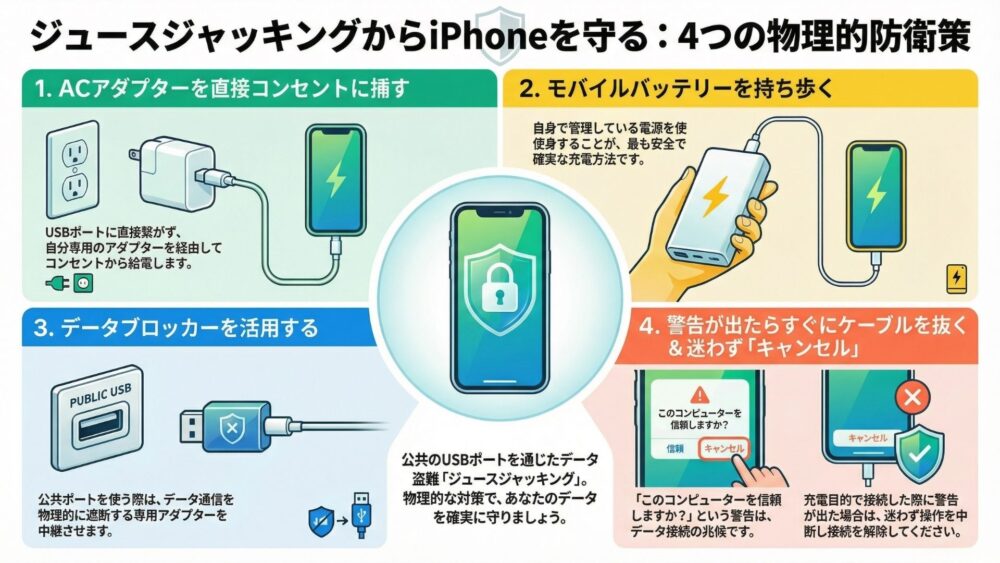 アクセシビリテiPhone 12 - 【危険】iPhoneも狙われる！ジュースジャッキングの手口と対策方法