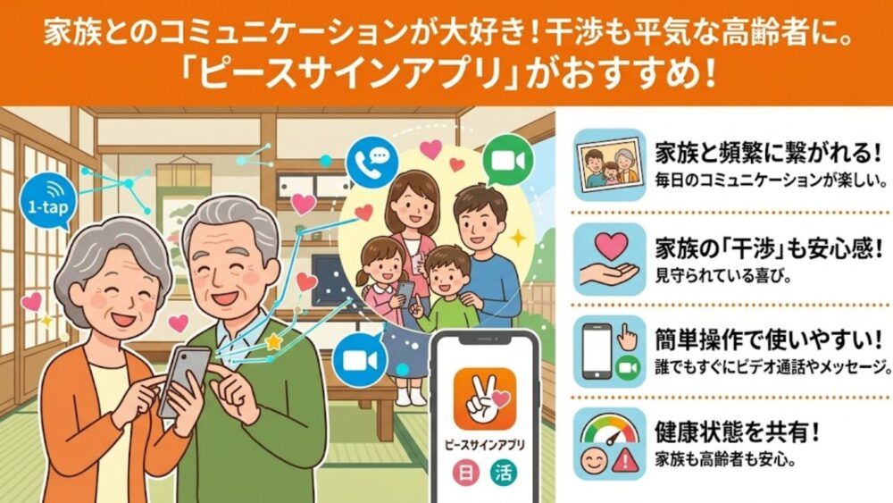 【両方使ってみた】高齢者見守りアプリ「ピースサイン」と「ピースサインライト」の違いとは?選び方を解説 %E3%83%94%E3%83%BC%E3%82%B9%E3%82%B5%E3%82%A4%E3%83%B3%E3%82%B7%E3%83%AA%E3%83%BC%E3%82%BA 6 - 【両方使ってみた】高齢者見守りアプリ「ピースサイン」と「ピースサインライト」の違いとは?選び方を解説