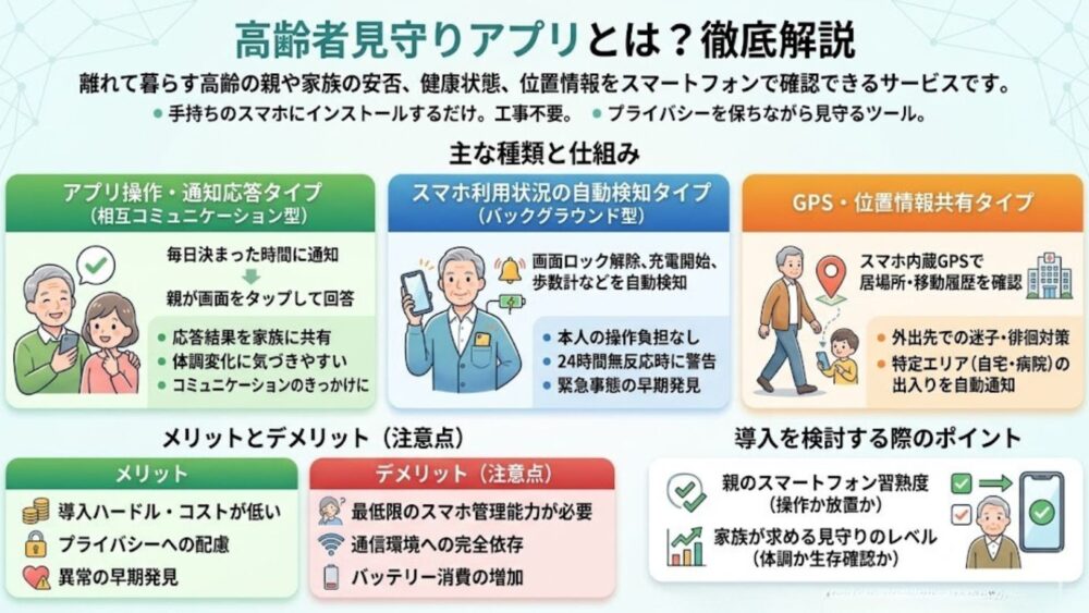 ピースサインシリーズ 4 - 【両方使ってみた】高齢者見守りアプリ「ピースサイン」と「ピースサインライト」の違いとは？選び方を解説